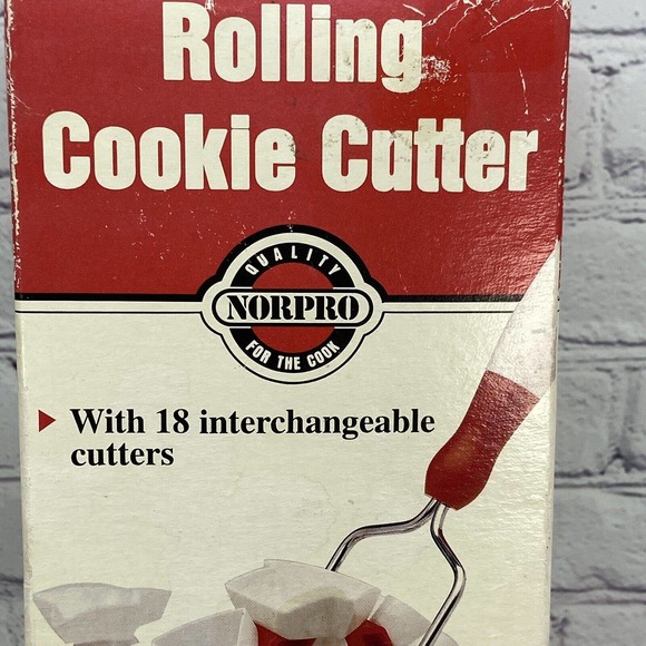 Norpro Rolling Cookie Cutter 18 Christmas Interchangeable Cutters - Picture 4 of 8